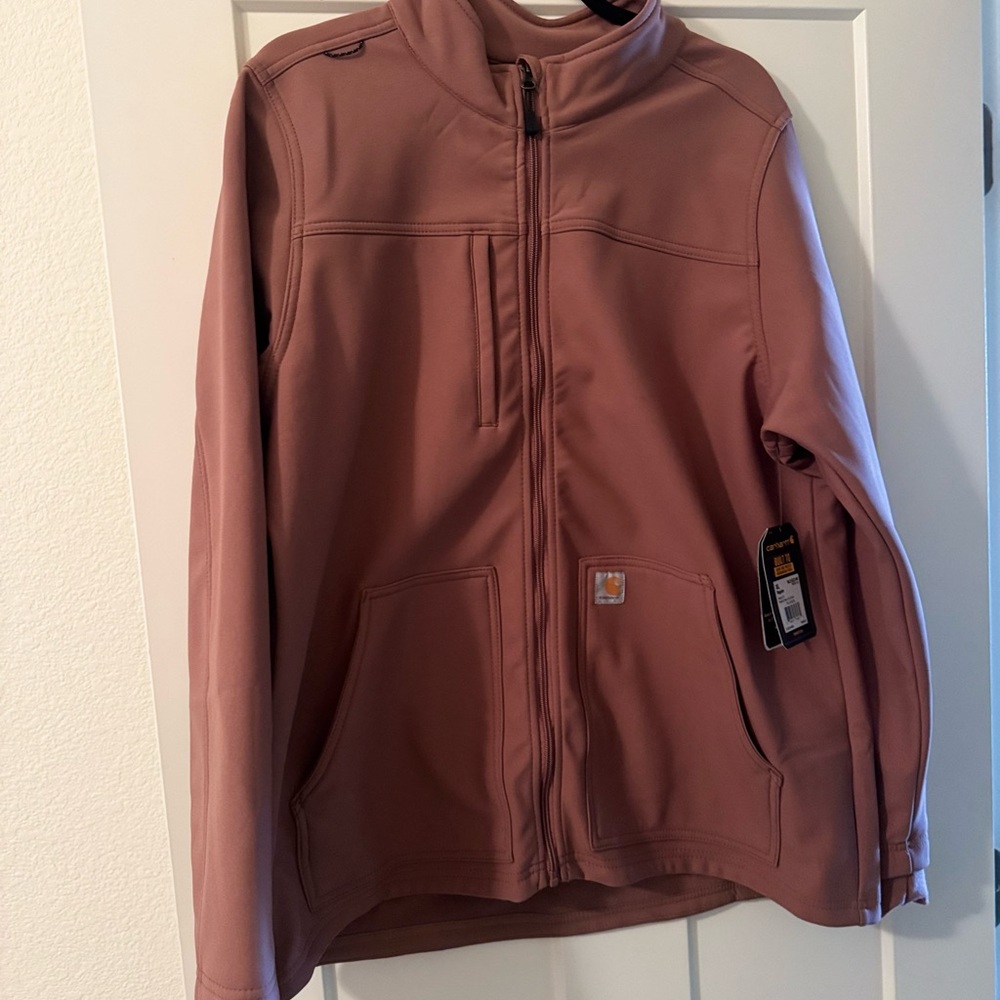 Carhartt Nedical Women's Bonded Fleece Zip Jacket in color “nutmeg”